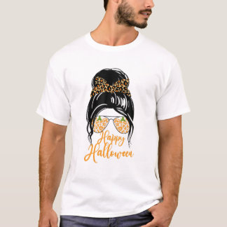 Happy Halloween Day 2021 Halloween Leopard For Mum T-Shirt