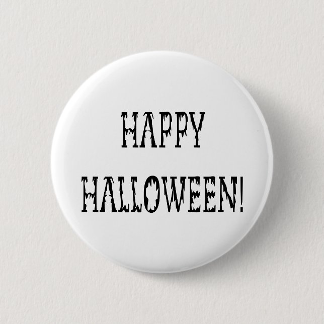 Happy Halloween Deadworld Text 6 Cm Round Badge (Front)