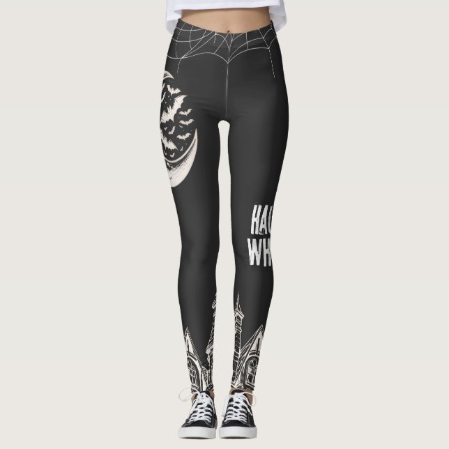 Happy Halloween Design Leggings (Front)