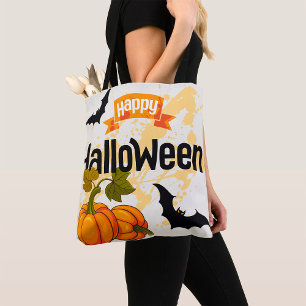 Happy Halloween Design Tote Bag