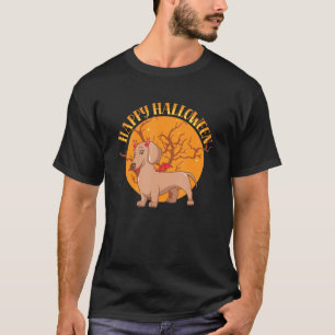 Happy Halloween Devil Dachshund Weiner Dog Animal T-Shirt
