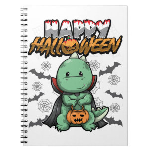 Happy Halloween Disguised Dragon Notebook