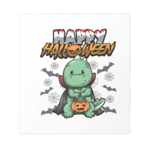 Happy Halloween Disguised Dragon Notepad