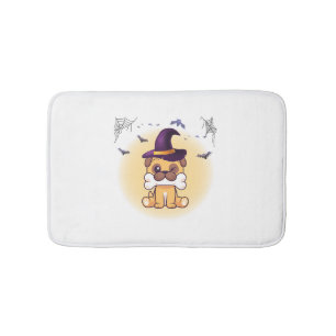 Happy Halloween Dog Bath Mat