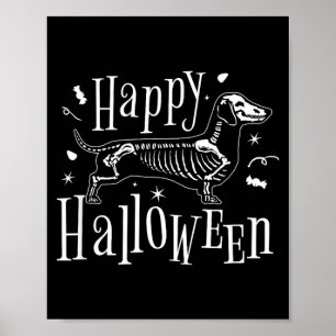 Happy Halloween Dog - Funny Halloween T-Shirt1 Poster