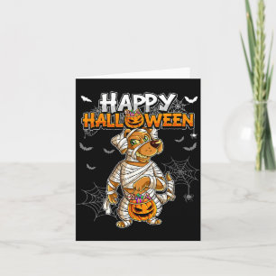Happy Halloween Dog Mummy Card