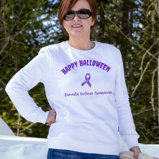 Happy Halloween Domestic Violence Awareness Sweatshirt