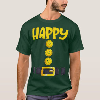Happy Halloween Dwarf Costume Colour Matching  T-Shirt