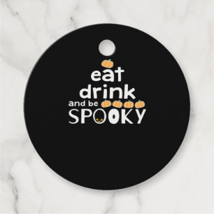 Happy Halloween Eat Drink And Be Scary Trendy Favour Tags