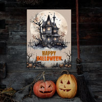 Happy Halloween Eerie Haunted House