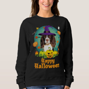 Happy Halloween English Springer Spaniel Dog Pumpk Sweatshirt