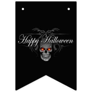 Happy Halloween Evil Skull Bunting