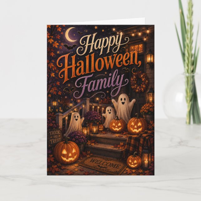 Happy Halloween Family Card (Front)