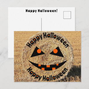 Happy Halloween Farmer Rancher Hey Trick Or Treat Postcard
