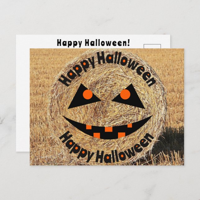 Happy Halloween Farmer Rancher Hey Trick Or Treat  Postcard (Front/Back)