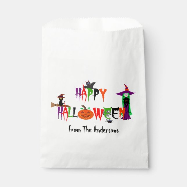 Happy Halloween Favour Bags (Front)
