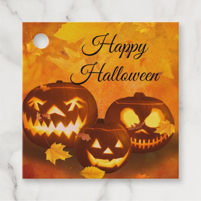 Happy Halloween Favour Tags (Front)