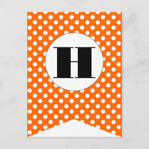 Happy Halloween Flag Bunting Banner Post Card