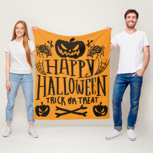 Happy Halloween Fleece Blanket