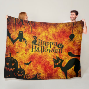 HAPPY HALLOWEEN FLEECE BLANKET