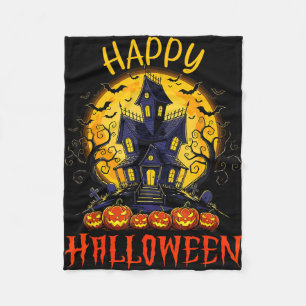 Happy halloween  fleece blanket