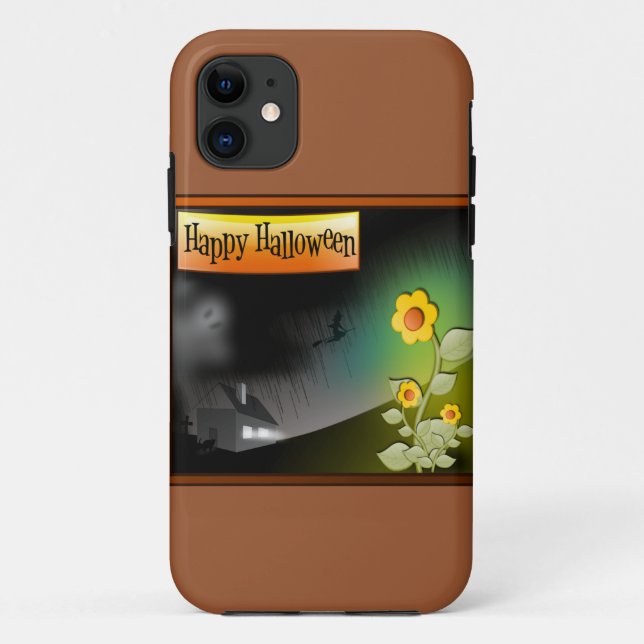 Happy Halloween & Flowers - Case-Mate iPhone Case (Back)