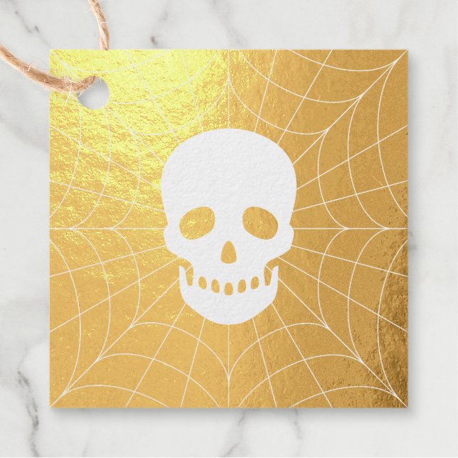 Happy Halloween Foil Favour Tag (Front)