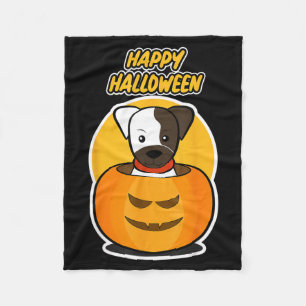 Happy Halloween For Dog Lover - Pumpkin Dog Fleece Blanket