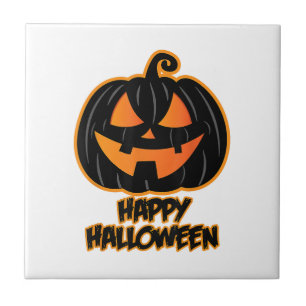 Happy Halloween for Men and Women - Pumpkin Hallow Tile