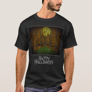 Happy Halloween Forest with Message T-Shirt