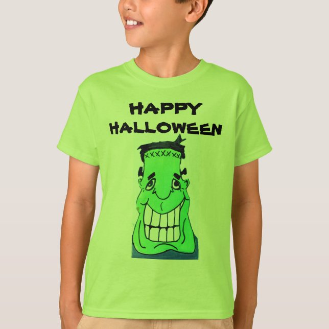 HAPPY HALLOWEEN FRANKENSTEIN shirt (Front)