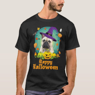 Happy Halloween French Bulldog Dog Pumpkin Witch G T-Shirt