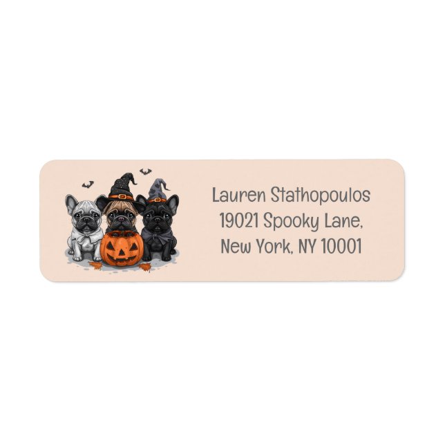 Happy Halloween French Bulldogs (Front)