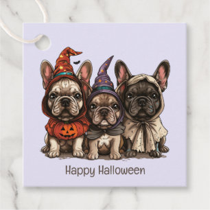 Happy Halloween French Bulldogs Favour Tags