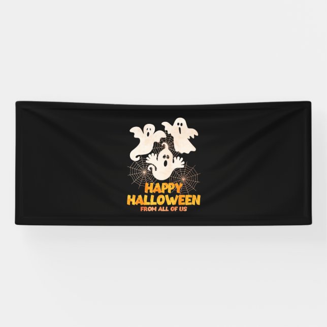 Happy Halloween From All Of Us Banner (Horizontal)