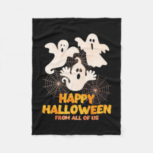 Happy Halloween From All Of Us Fleece Blanket