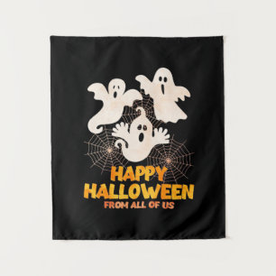 Happy Halloween From All Of Us Tapestry