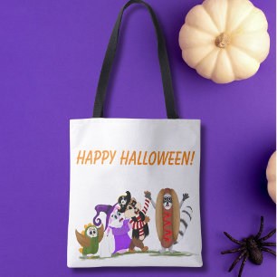 Happy Halloween from Forest Animals Tote Bag