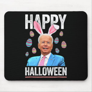 Happy Halloween Fun Biden Bunny Eggs For Halloween Mouse Pad