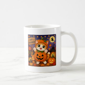 Happy Halloween funny Cat Coffee Mug