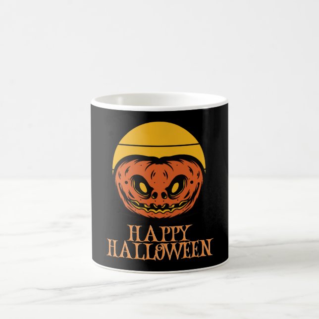 Happy Halloween Funny Creepy Character Coffee Mug (Center)