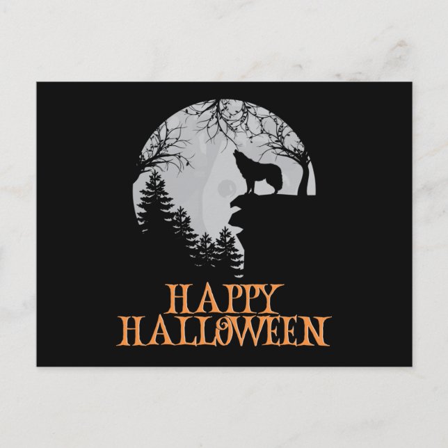 Happy Halloween Funny Creepy Character Postcard (Front)
