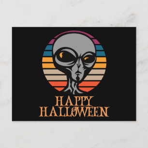 Happy Halloween Funny Creepy Character Postcard