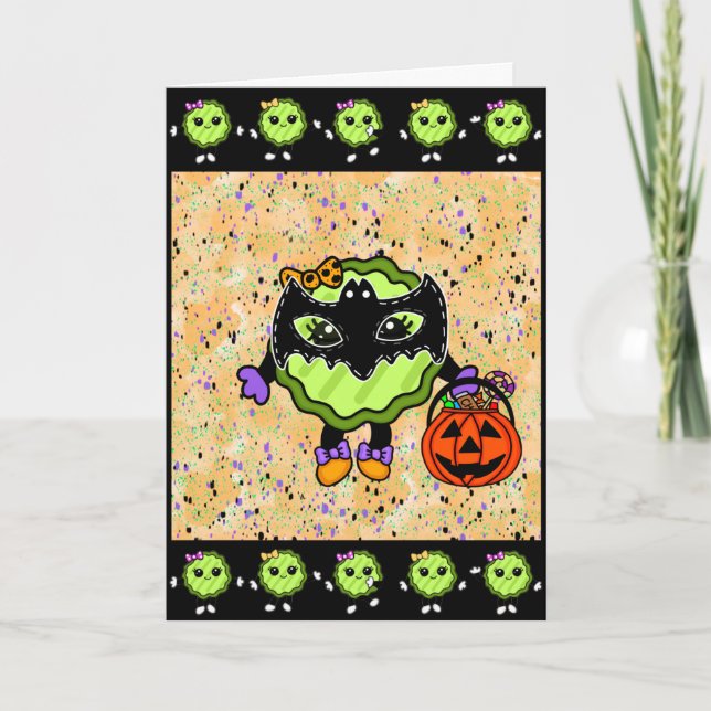 Happy Halloween | Funny Holiday Pickle  Card (Front)