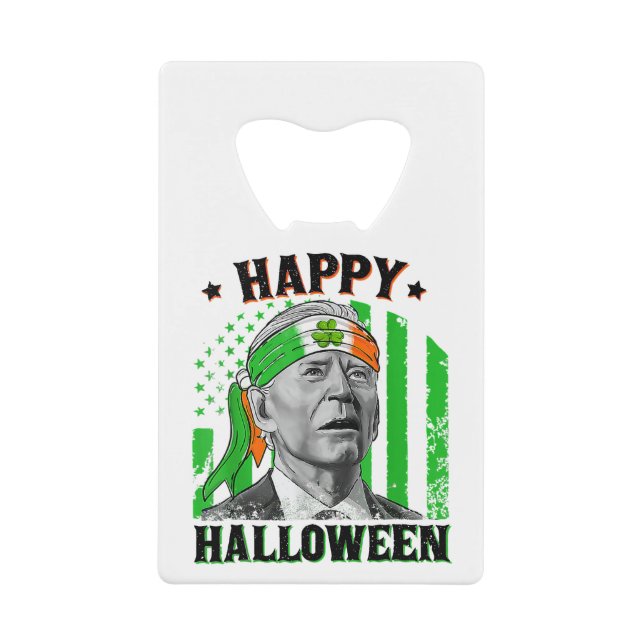 Happy Halloween Funny Joe Biden St Patricks Day Fl (Front)