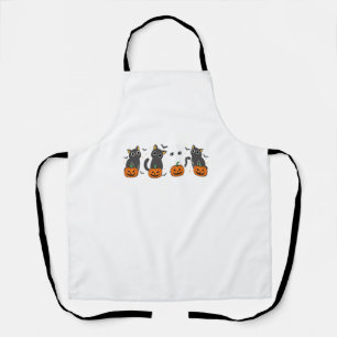 Happy Halloween Ghost Cat Halloween Pumpkin Costum Apron