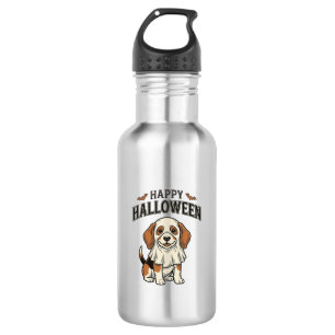 Happy Halloween Ghost Dog Vintage Engraving Shirt_ 532 Ml Water Bottle