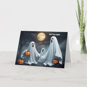 Happy Halloween Ghost Holiday Card