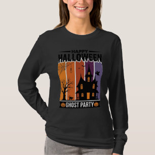 Happy Halloween Ghost Party Haunted House Shirt De