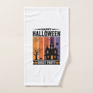 Happy Halloween Ghost Party Haunted House Shirt De Hand Towel
